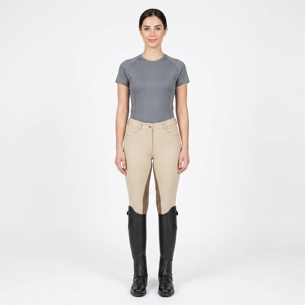 Tundra Fleece-Lined Tall Riding Boots — Black