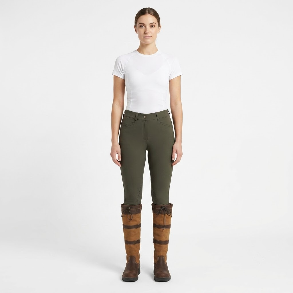 Lexington Water-Resistant Tall Country Boots — Chocolate Fawn