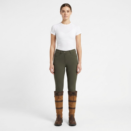 Lexington Water-Resistant Tall Country Boots — Chocolate Fawn